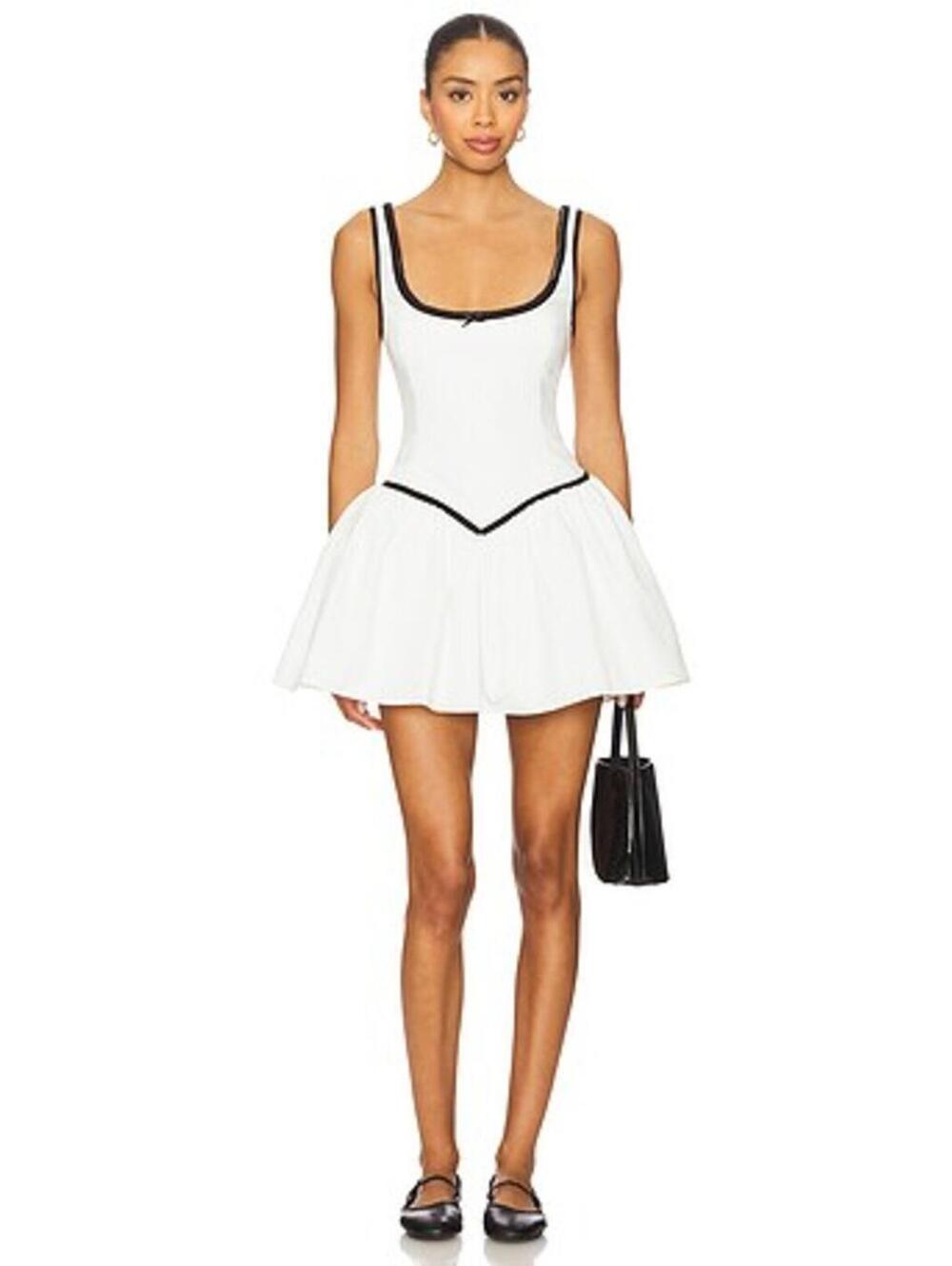RUNAWAY THE LABEL Adaline Mini Dress in White